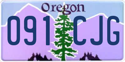 OR license plate 091CJG