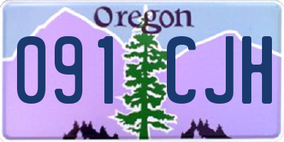 OR license plate 091CJH