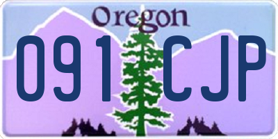 OR license plate 091CJP
