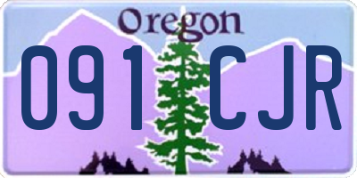 OR license plate 091CJR