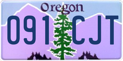 OR license plate 091CJT