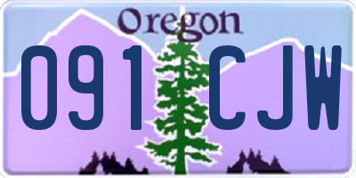 OR license plate 091CJW