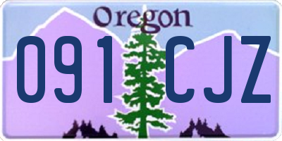 OR license plate 091CJZ