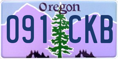 OR license plate 091CKB