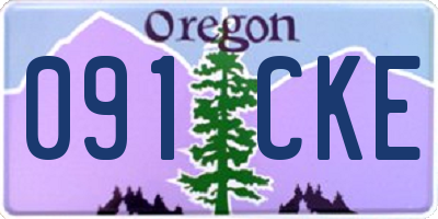 OR license plate 091CKE