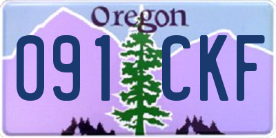 OR license plate 091CKF
