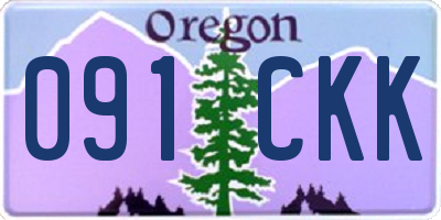 OR license plate 091CKK
