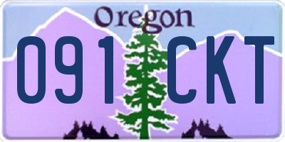 OR license plate 091CKT