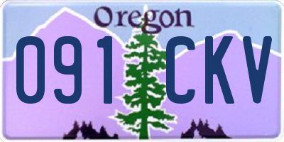 OR license plate 091CKV