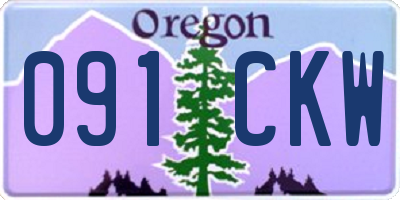OR license plate 091CKW