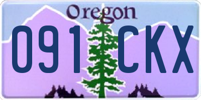 OR license plate 091CKX