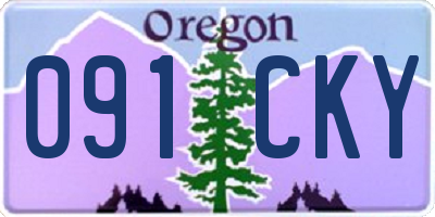 OR license plate 091CKY