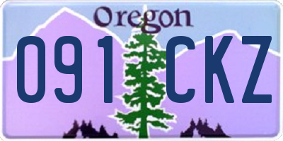 OR license plate 091CKZ