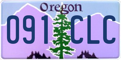 OR license plate 091CLC