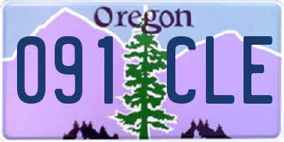 OR license plate 091CLE