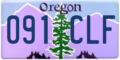 OR license plate 091CLF