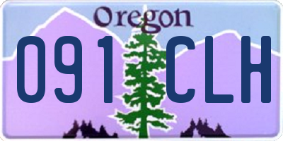 OR license plate 091CLH