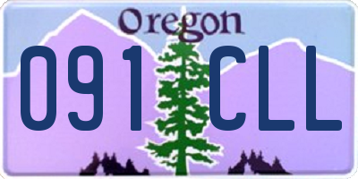 OR license plate 091CLL