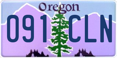 OR license plate 091CLN