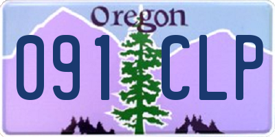 OR license plate 091CLP