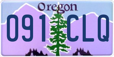 OR license plate 091CLQ