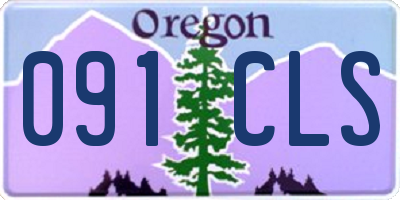 OR license plate 091CLS