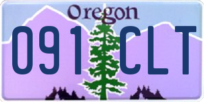 OR license plate 091CLT