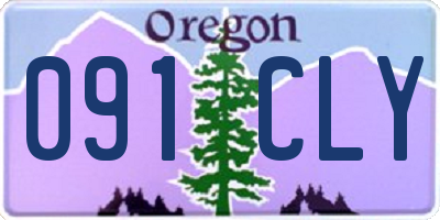 OR license plate 091CLY