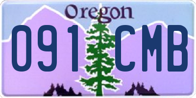 OR license plate 091CMB