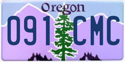 OR license plate 091CMC