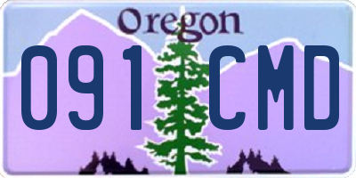OR license plate 091CMD