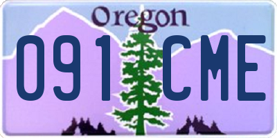 OR license plate 091CME