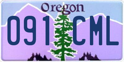 OR license plate 091CML