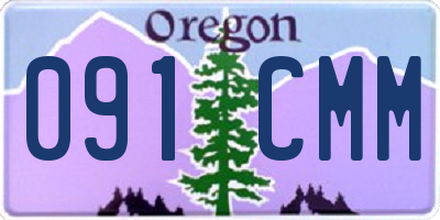 OR license plate 091CMM