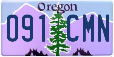 OR license plate 091CMN