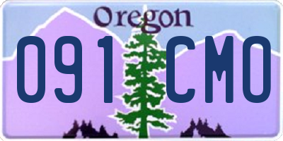 OR license plate 091CMO