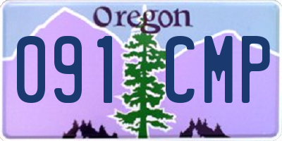OR license plate 091CMP