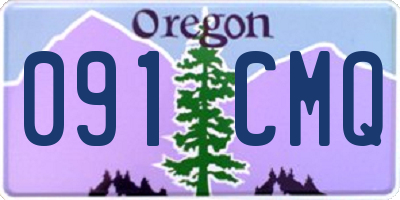 OR license plate 091CMQ