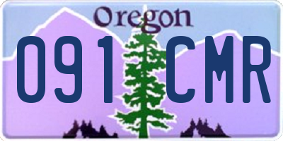 OR license plate 091CMR