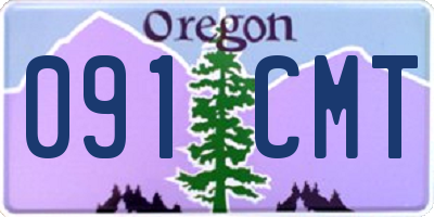 OR license plate 091CMT