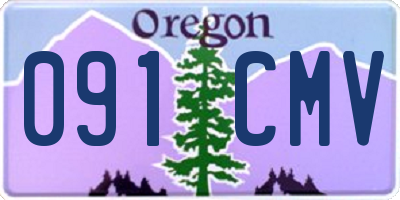 OR license plate 091CMV