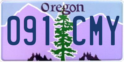 OR license plate 091CMY