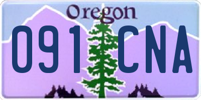 OR license plate 091CNA