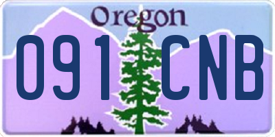 OR license plate 091CNB
