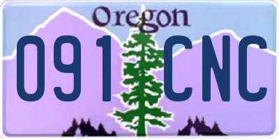 OR license plate 091CNC