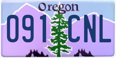 OR license plate 091CNL