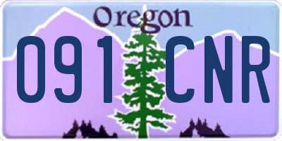 OR license plate 091CNR