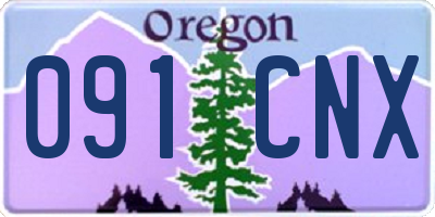 OR license plate 091CNX