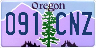 OR license plate 091CNZ