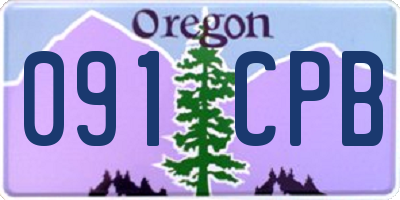 OR license plate 091CPB